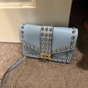 Baby blue purse, new